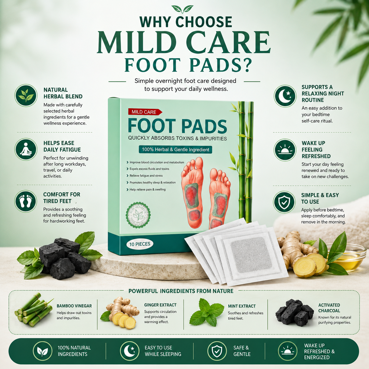 Premium Detox Foot Patches(Pack of 20)
