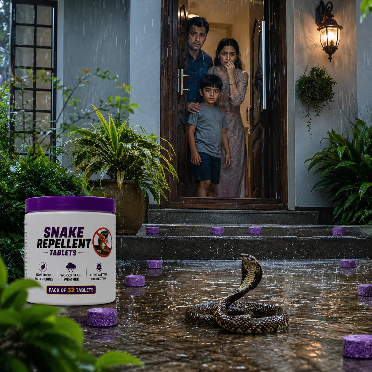 SnakeShield™ Premium Snake Repellent Tablets (Pack of 32)